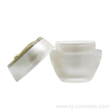 Wholesale high quality leaf shape acrylic cosmetic jars with good price